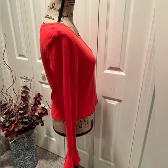 Maeve by Anthropology Red Top Size Medium EUC - Picture 2 of 3